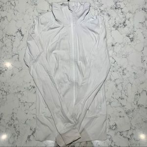 Lululemon zip-up, white, size 4